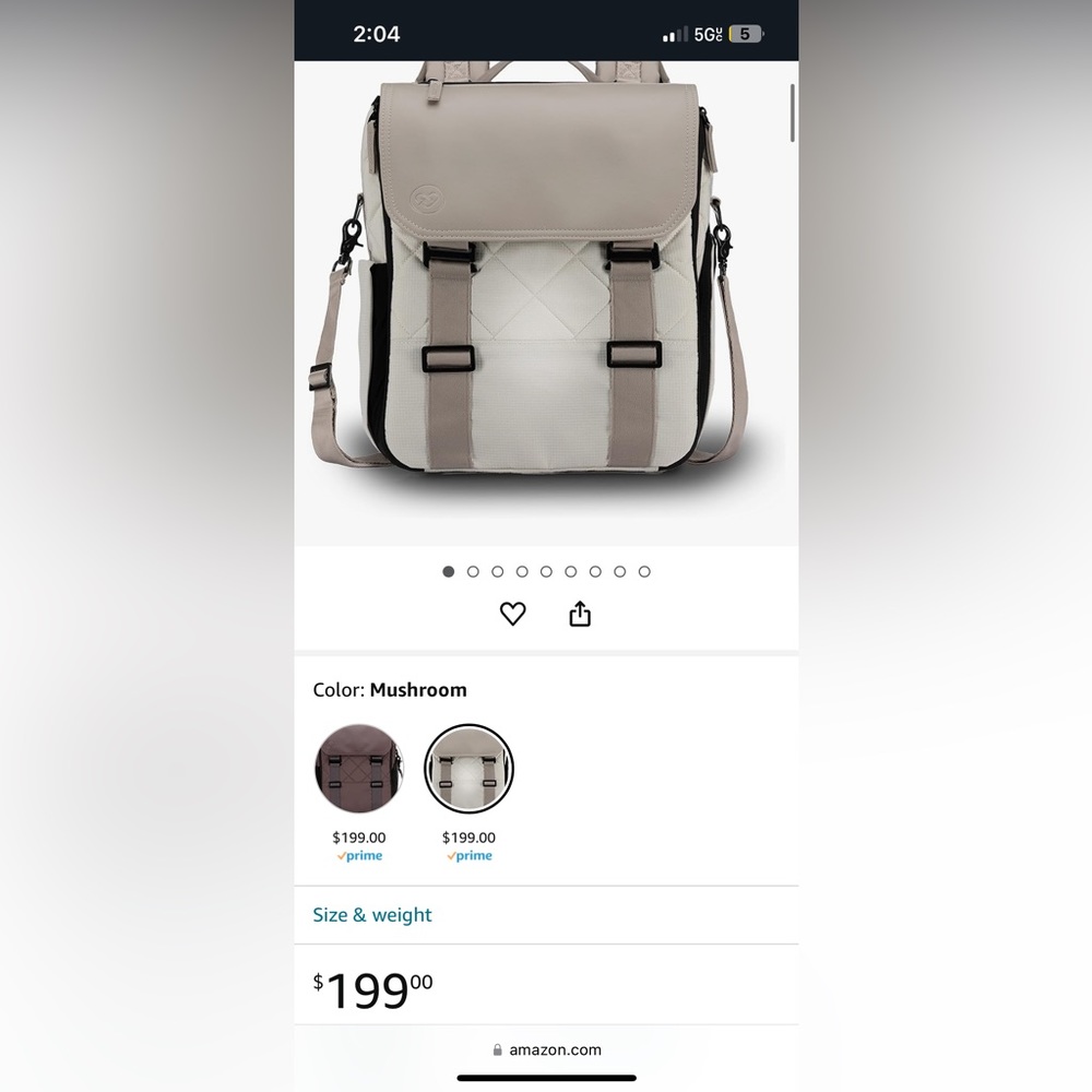 New Diaper bag - Paperclip Willow Backpack